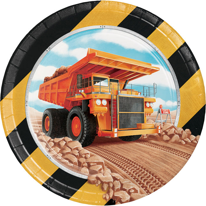 Big Dig Construction Dessert Plates 96 ct