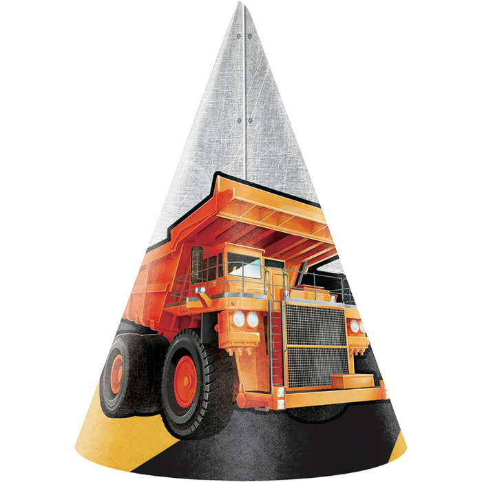 Big Dig Construction Party Hats 48 ct