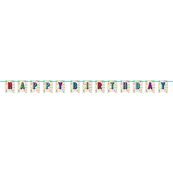 Birthday Burst Banners 12 ct