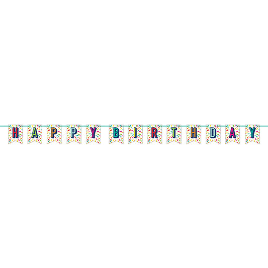 Birthday Burst Banners 12 ct