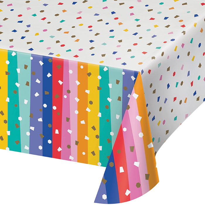 Birthday Confetti Paper Tablecloths 6 ct