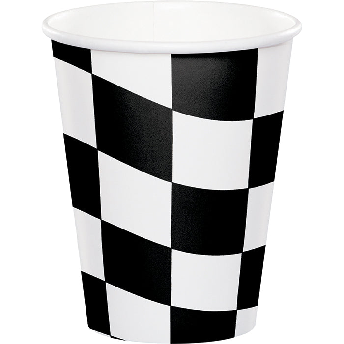 Black and White Check 9 oz Cups 96 ct