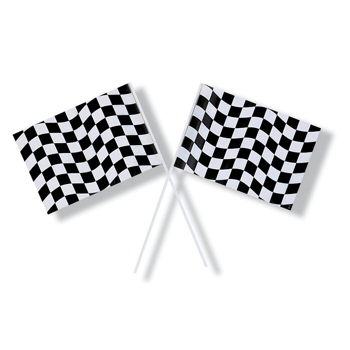 Black and White Check Flag 48 ct