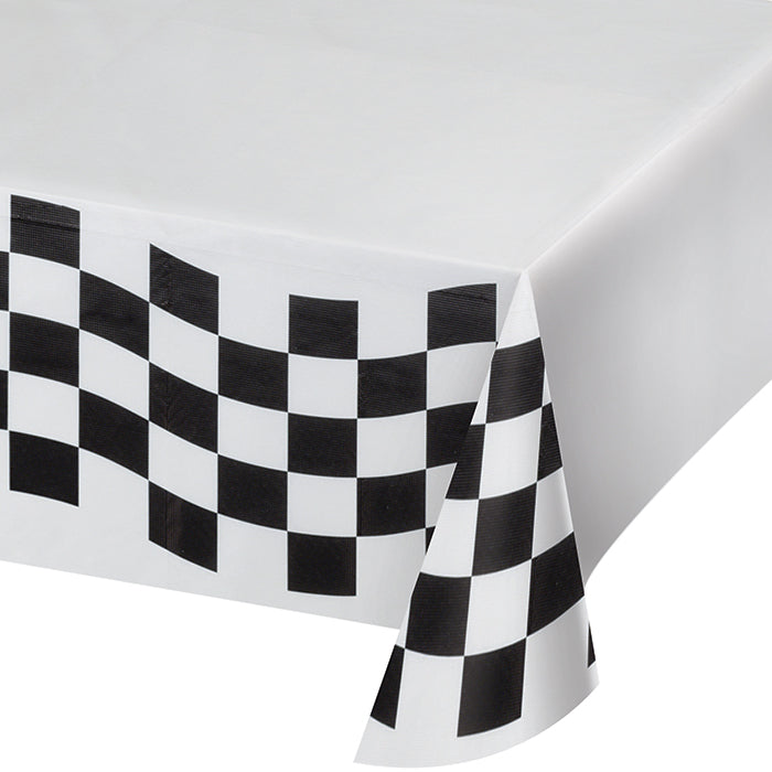Bulk Black and White Check Paper Tablecloths 12 ct - Napkins.com