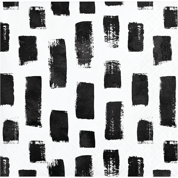 Black and White Mod Beverage Napkins 288 ct