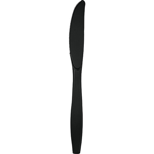 Black Velvet Bulk Plastic Knives 600 ct