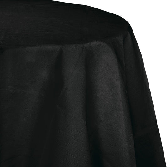 Black Velvet Octy-Round Paper Tablecloths 12 ct