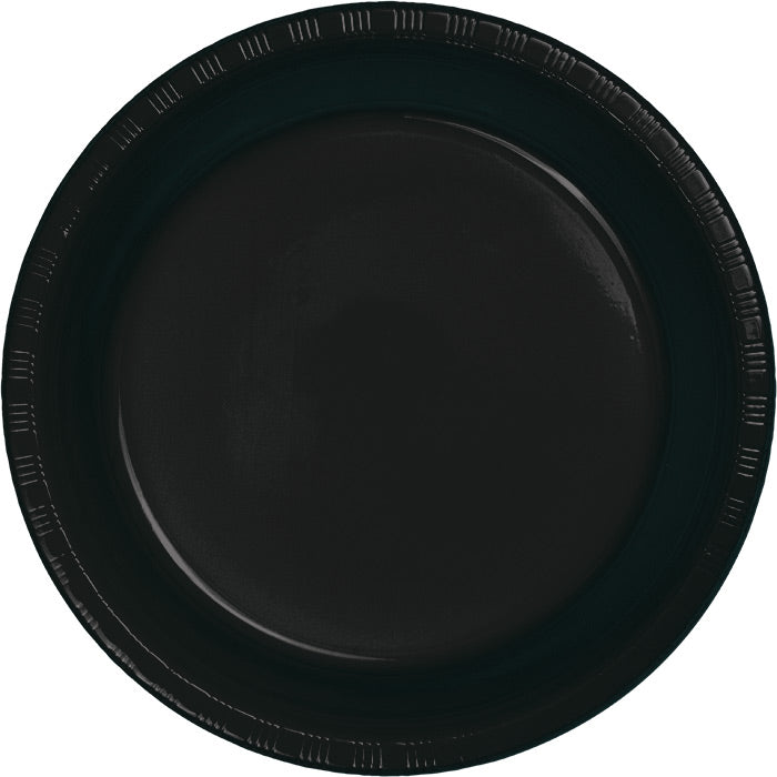 Black Velvet Plastic Dessert Plates 240 ct