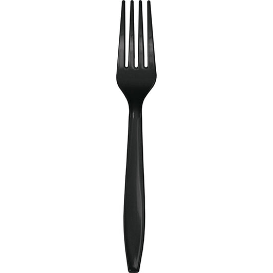 Black Velvet Plastic Forks 288 ct