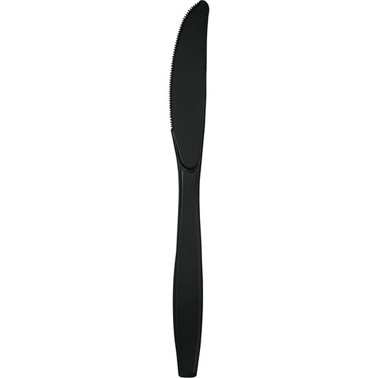 Black Velvet Plastic Knives 288 ct