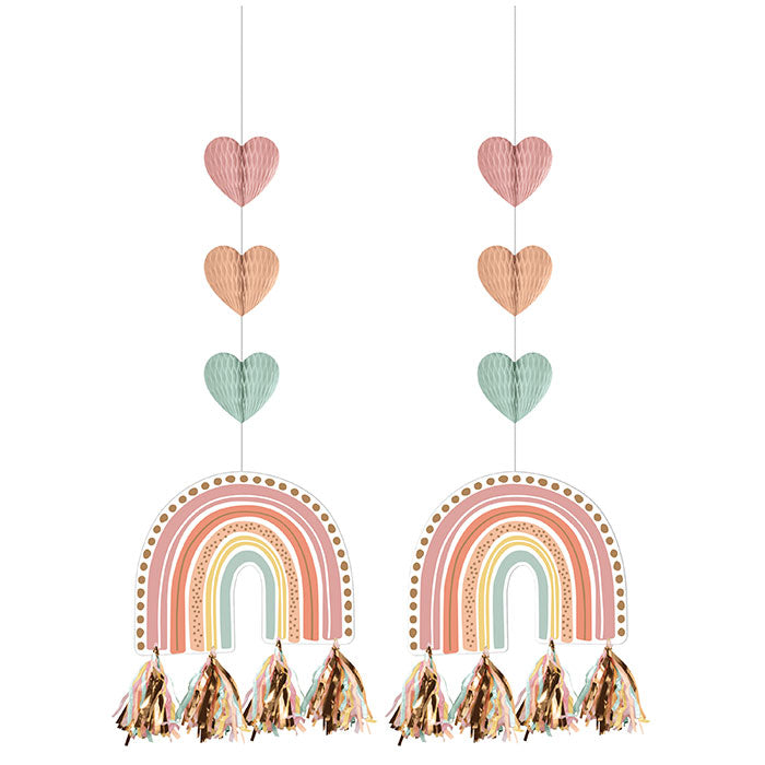 Boho Rainbow Hanging Cutouts 24 ct