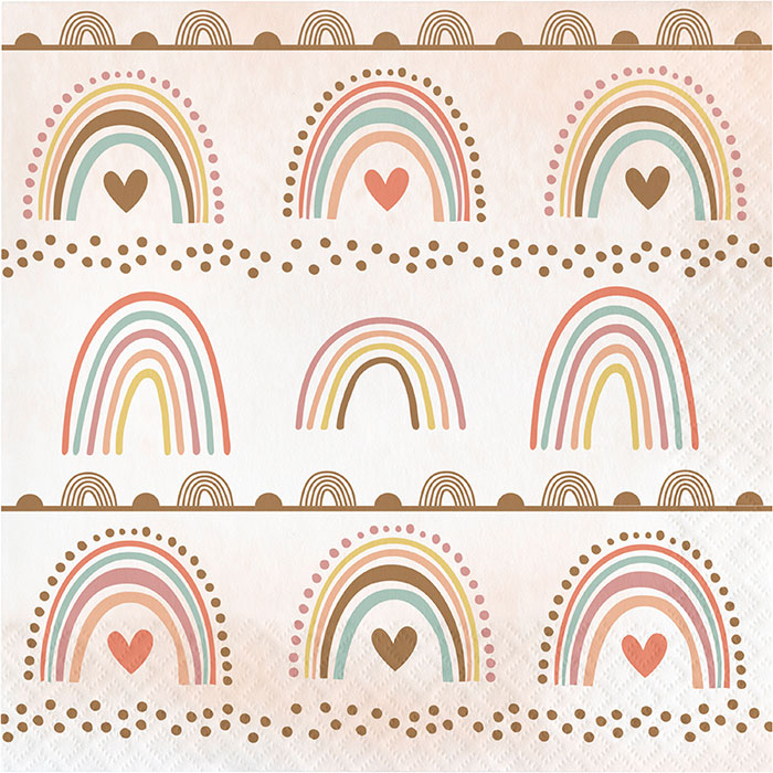 Boho Rainbow Luncheon Napkins 192 ct