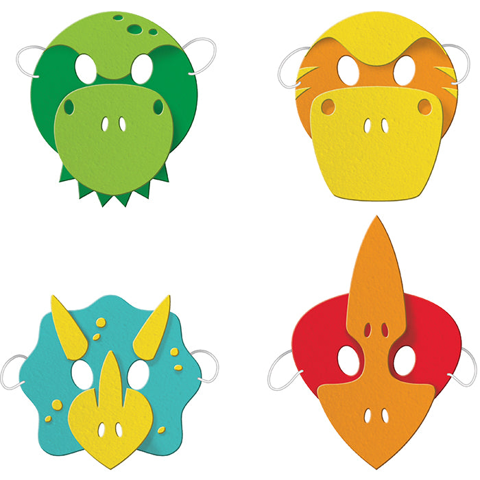 Boy Dinosaur Masks 24 ct