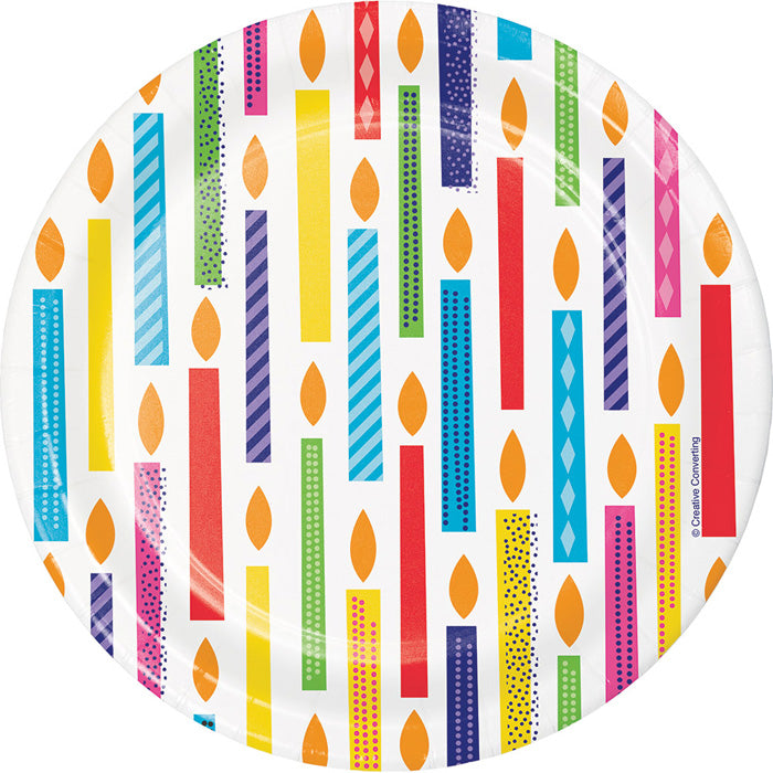 Bright Birthday Dessert Plates 96 ct