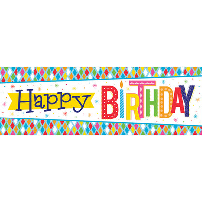 Bright Birthday Giant Party Banners 6 ct