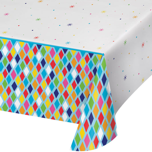 Bright Birthday Plastic Tablecloths 6 ct