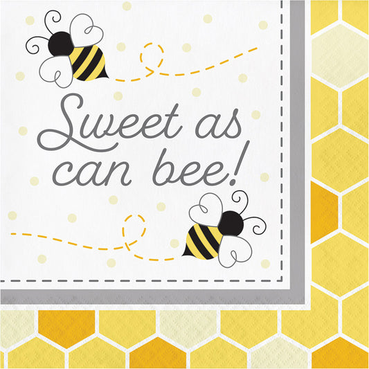 Bumblebee Baby Shower Sweet As Can Be Luncheon Napkins 192 ct