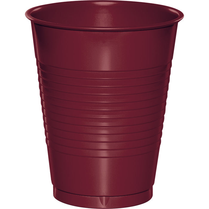 Burgundy 16 oz Plastic Cups 240 ct