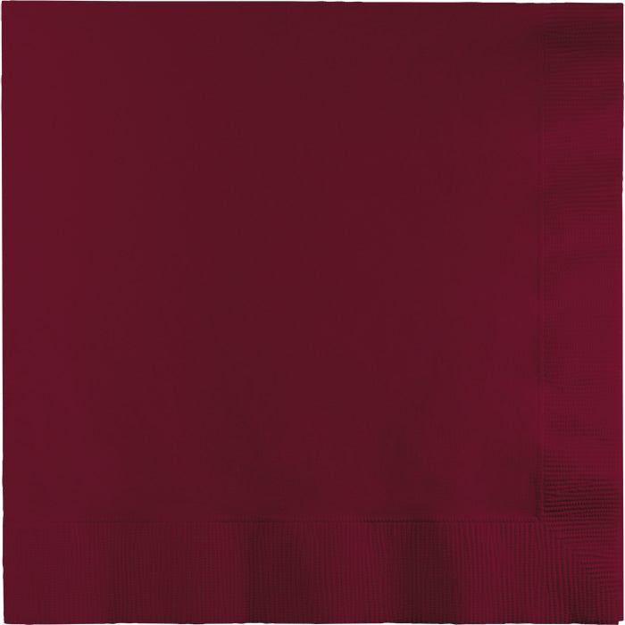 Burgundy 2-Ply Luncheon Napkins 600 ct