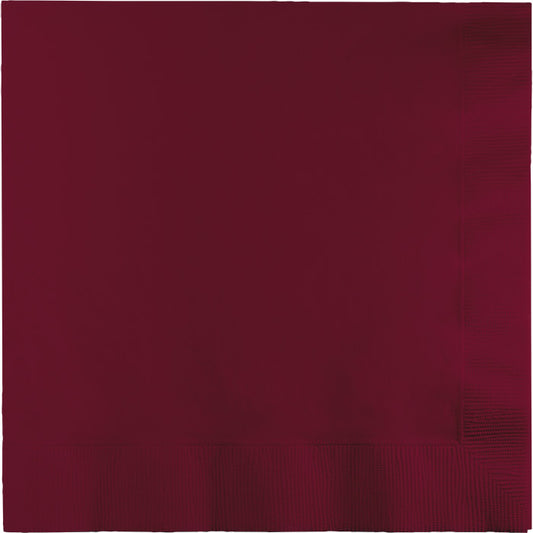 Burgundy 2-Ply Luncheon Napkins 600 ct