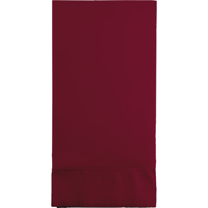 Burgundy 3-Ply Guest Towels 192 ct