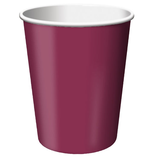 Burgundy 9 oz Hot & Cold Cups 240 ct