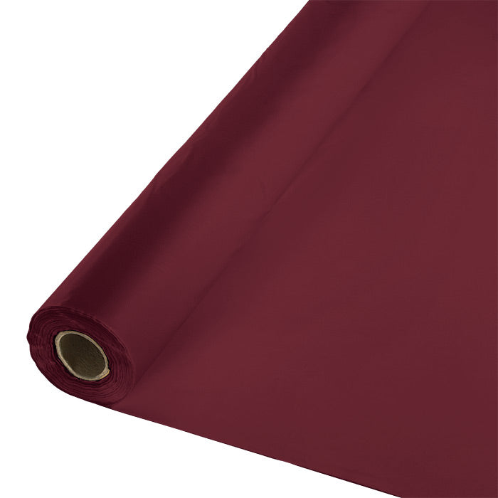 Burgundy Banquet Table Roll 1 ct