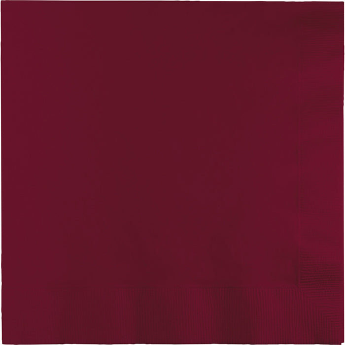 Burgundy Dinner Napkins 3-Ply 250 ct