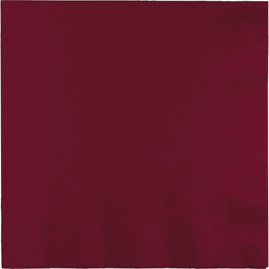 Burgundy Luncheon Napkins 3-Ply 500 ct