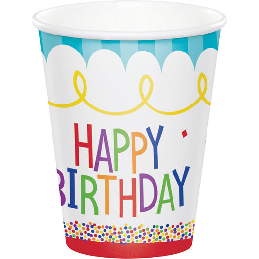 Cake Birthday Paper Cups 96 ct