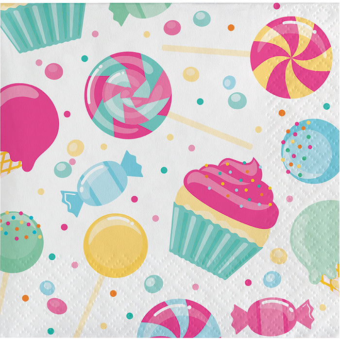 Candy Bouquet Beverage Napkins 192 ct