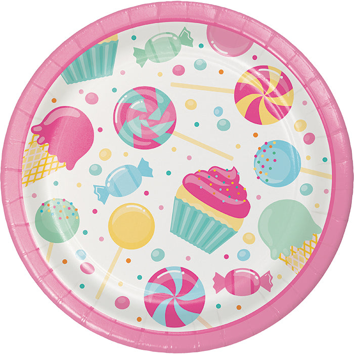 Candy Bouquet Dessert Plates 96 ct