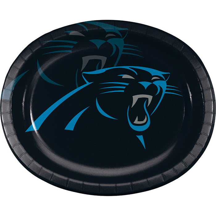 Carolina Panthers Oval Plates 96 ct