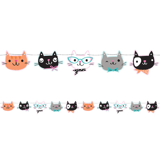 Cat Party Banners 6 ct