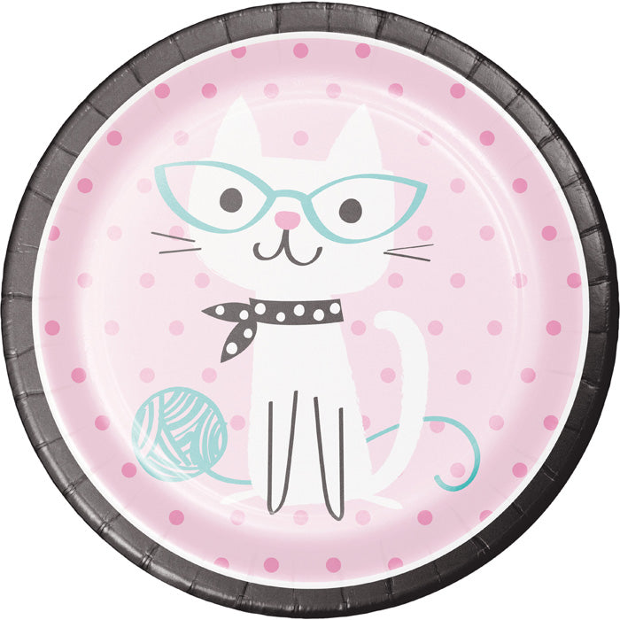 Cat Party Dinner Plates 96 ct