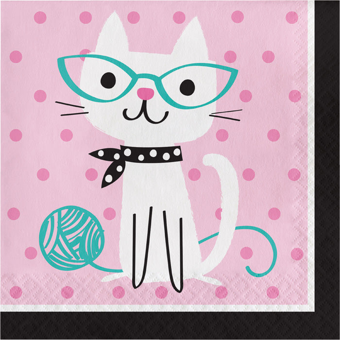 Cat Party Luncheon Napkins 192 ct