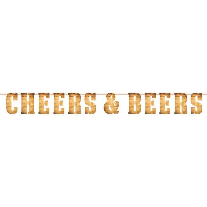 Cheers and Beers Letter Banners 6 ct