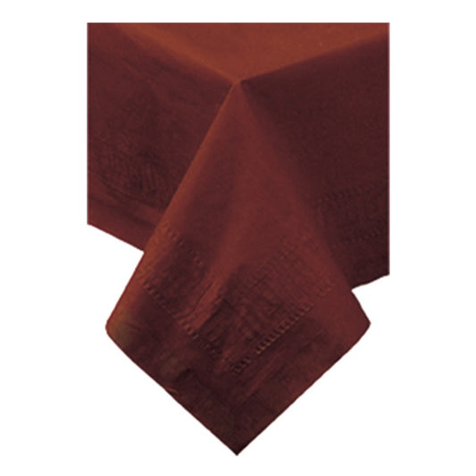 Chocolate Cellutex 54" x 108" Paper Tablecloths 25 ct