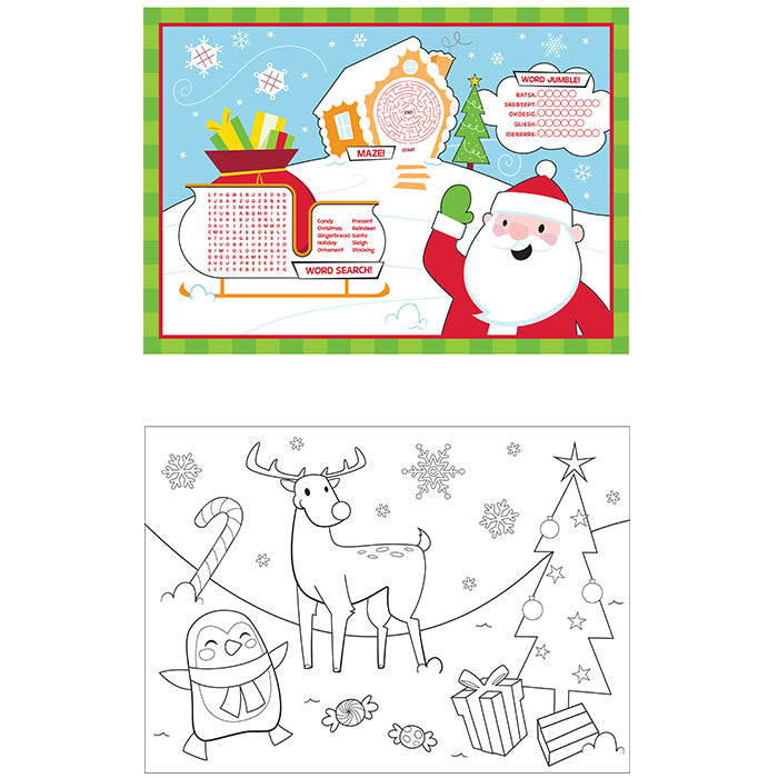 Christmas Activity Placemats 96 ct