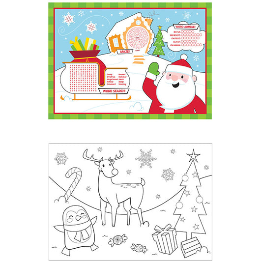 Christmas Activity Placemats 96 ct