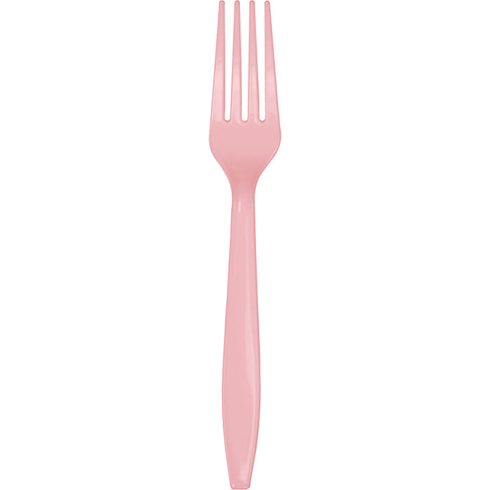 Classic Pink Plastic Forks 288 ct