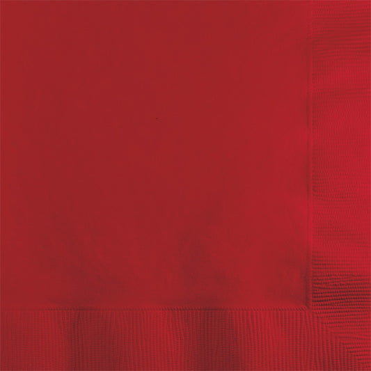 Classic Red 2-Ply Beverage Napkins 600 ct