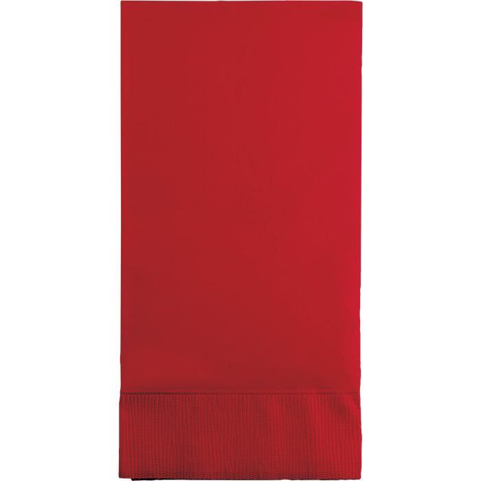 Classic Red 3-Ply Guest Towels 192 ct