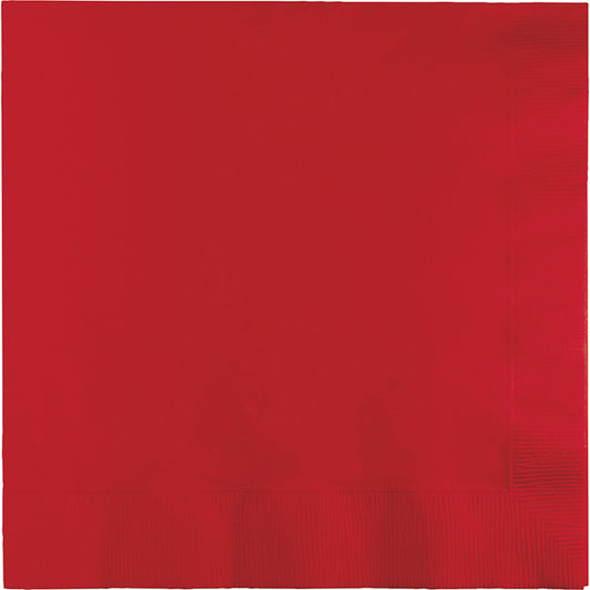 Classic Red Dinner Napkins 3-Ply 250 ct