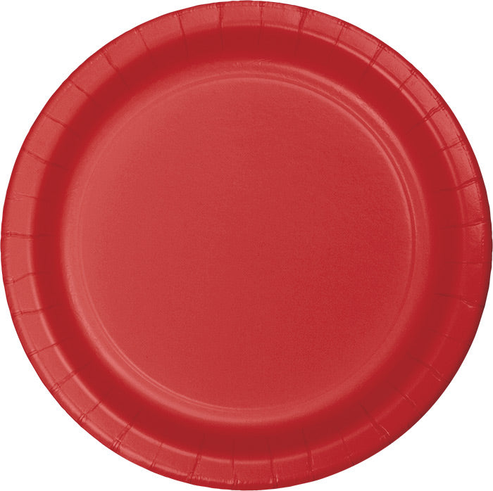 Bulk Classic Red Dinner Plates - 24 / pkg, 10 pkgs / case – Napkins.com