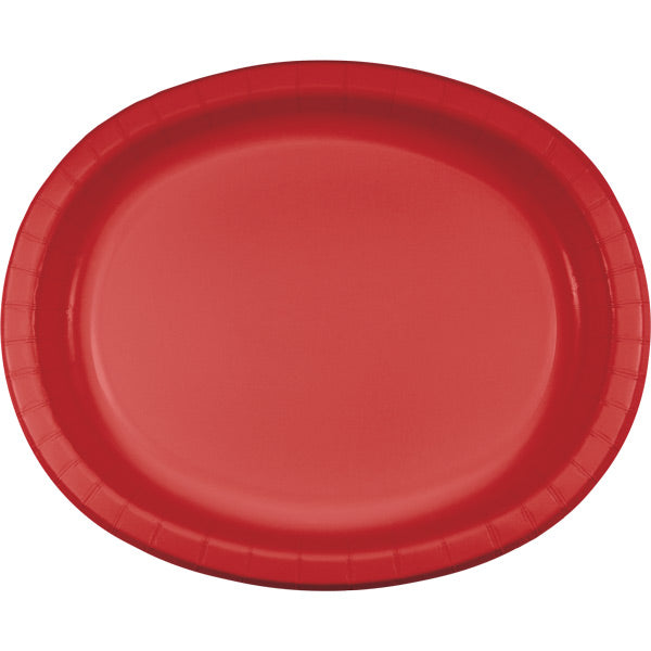 Classic Red SturdyStyle Oval Platters 96 ct