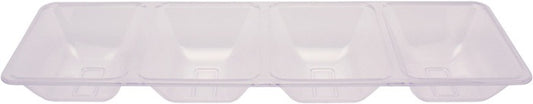 Clear Form & Function 4-Compartment Tray 6 ct