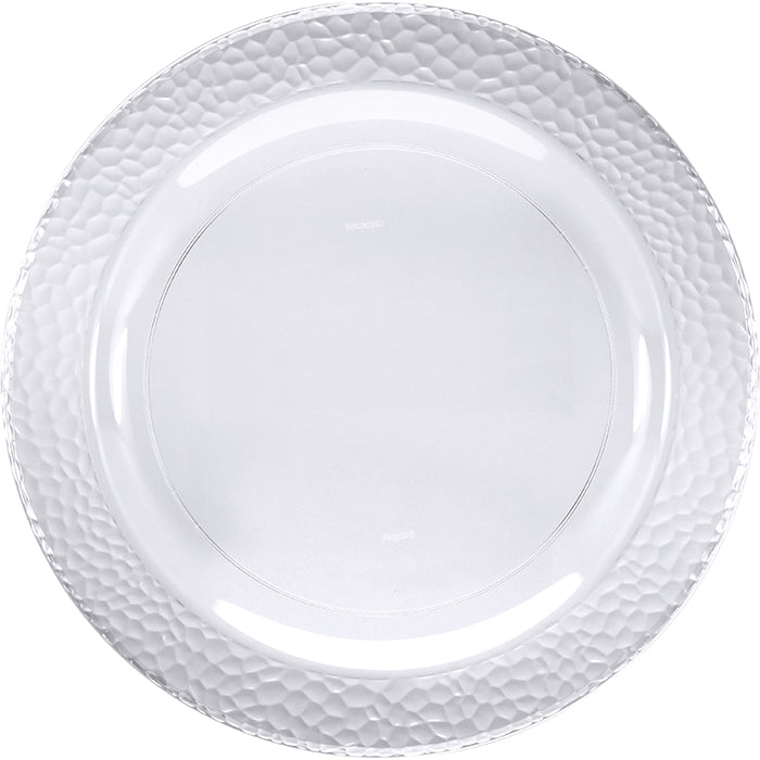 Clear Pebble Plastic Dessert Plates 120 ct