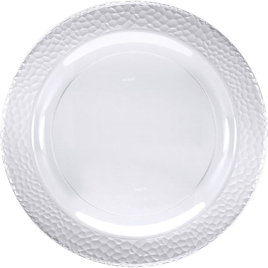 Clear Pebble Plastic Dessert Plates 120 ct