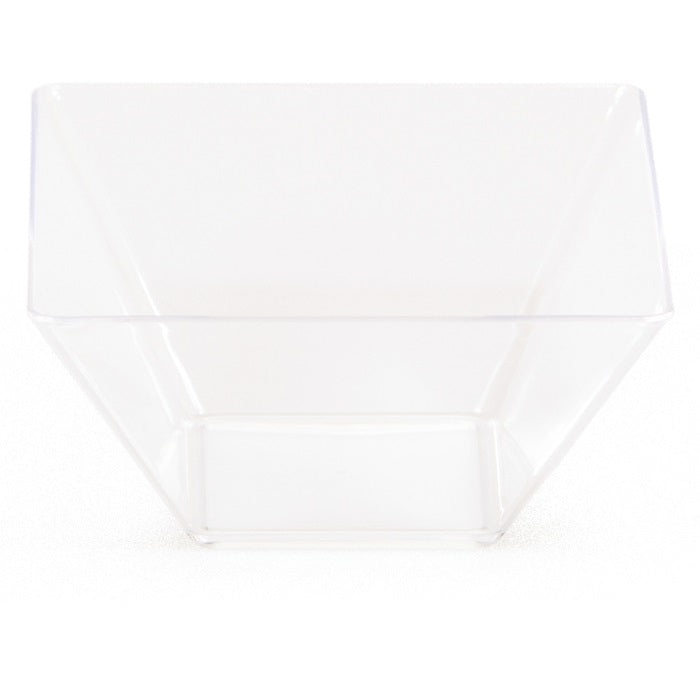 Clear TrendWare Small Square Bowl 96 ct